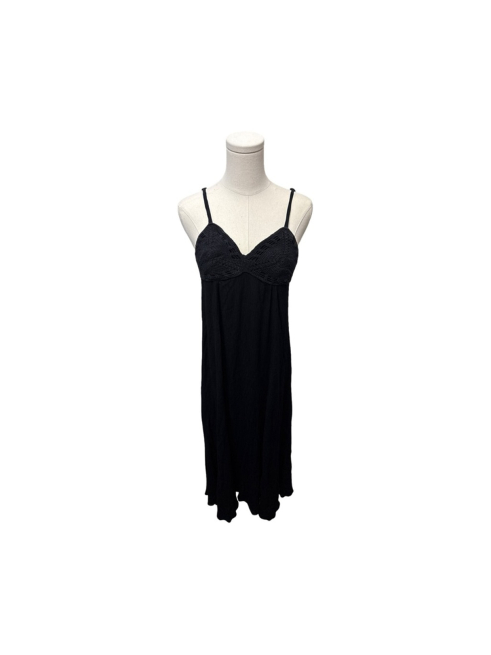 Sun-drenched Crochet bust strappy maxi dress - size S/M